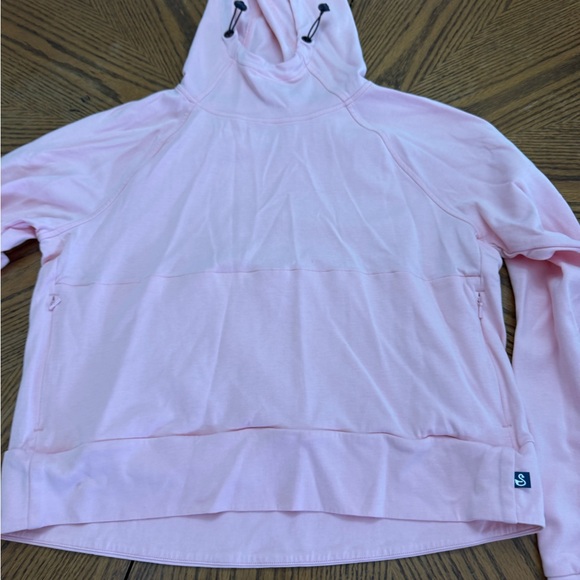 Swannies Golf Light Pink Hooded Sweatshirt - Picture 4 of 5